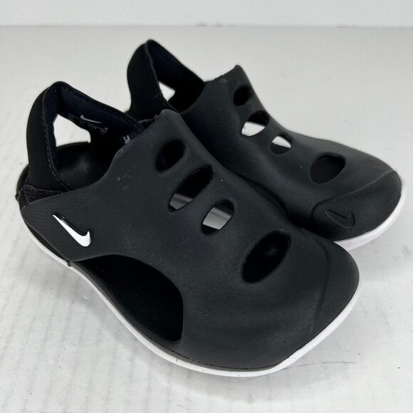 Nike Unisex DH9462-001 Black Sunray Protect 3 Rubber Snap Size 10C Sandals - Picture 2 of 9